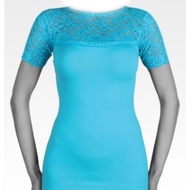   كنزة نصف كم دانتيل