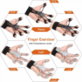 مقوي قبضة اليد والاصابع عدة مستويات للمقاومة Adjustable Finger Strengthener Trainer Hand Grip