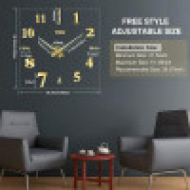 ساعة حائط FERRISA كبيرة ثلاثية الأبعاد