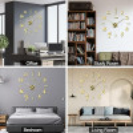 ساعة حائط FERRISA كبيرة ثلاثية الأبعاد