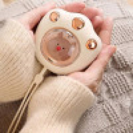 جهاز تدفئة اليدين شكل يد القطة paw hand warmer usb