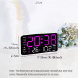 ساعة مكتبية + حائط رقمية مستطيلة Large Digital Wall Clock