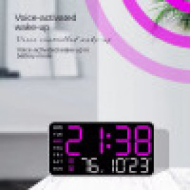 ساعة مكتبية + حائط رقمية مستطيلة Large Digital Wall Clock