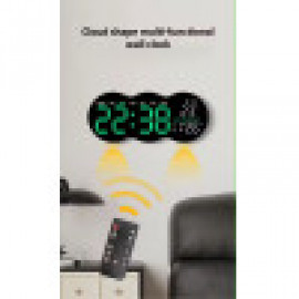 ساعة حائط رقمية بشكل غيمة LED Wall Clock Digital Alarm Clock