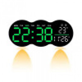 ساعة حائط رقمية بشكل غيمة LED Wall Clock Digital Alarm Clock