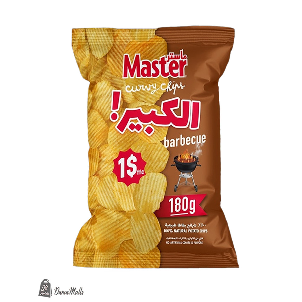 شيبس طبيعي ماستر نكهة باربيكيو جامبو