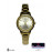 ساعة نسائي ستانلس ستيل ذهبي مزخرف