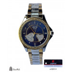 ساعة نسائي ستانلس ستيل ذهبي و فضي لوف