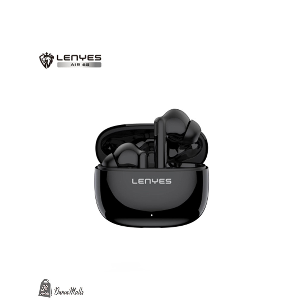 LENYES AIR68 سماعة أذن لاسلكية بلوتوث، سماعة أذن ستيريو هاي فاي تعمل باللمس الذكي