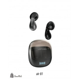 LENYES AIR81 سماعة أذن لاسلكية بلوتوث، سماعة أذن ستيريو هاي فاي تعمل باللمس الذكي