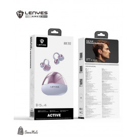 LENYES AIR212 سماعة أذن لاسلكية بلوتوث، سماعة أذن ستيريو هاي فاي تعمل باللمس الذكي لون بنفسجي