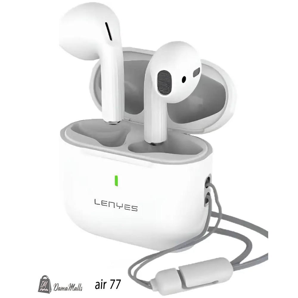 LENYES AIR77 سماعة أذن لاسلكية بلوتوث، سماعة أذن ستيريو هاي فاي تعمل باللمس الذكي