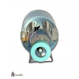 صمدية قارب زجاجة لون ازرق