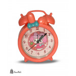 ساعة منبه بناتي لون زهري