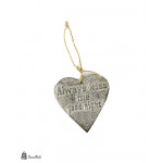 مشبك على شكل قلب، معدني، 8 سم،