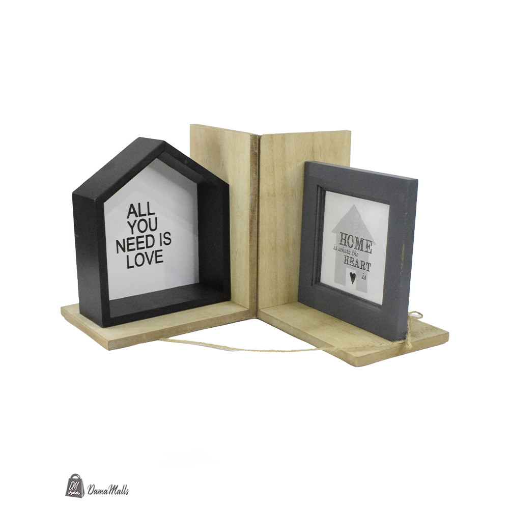 مجموعة من إطارين للصور، مقاس 19 سم