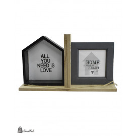 مجموعة من إطارين للصور، مقاس 19 سم