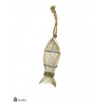 زينة خشبية على شكل سمكة 