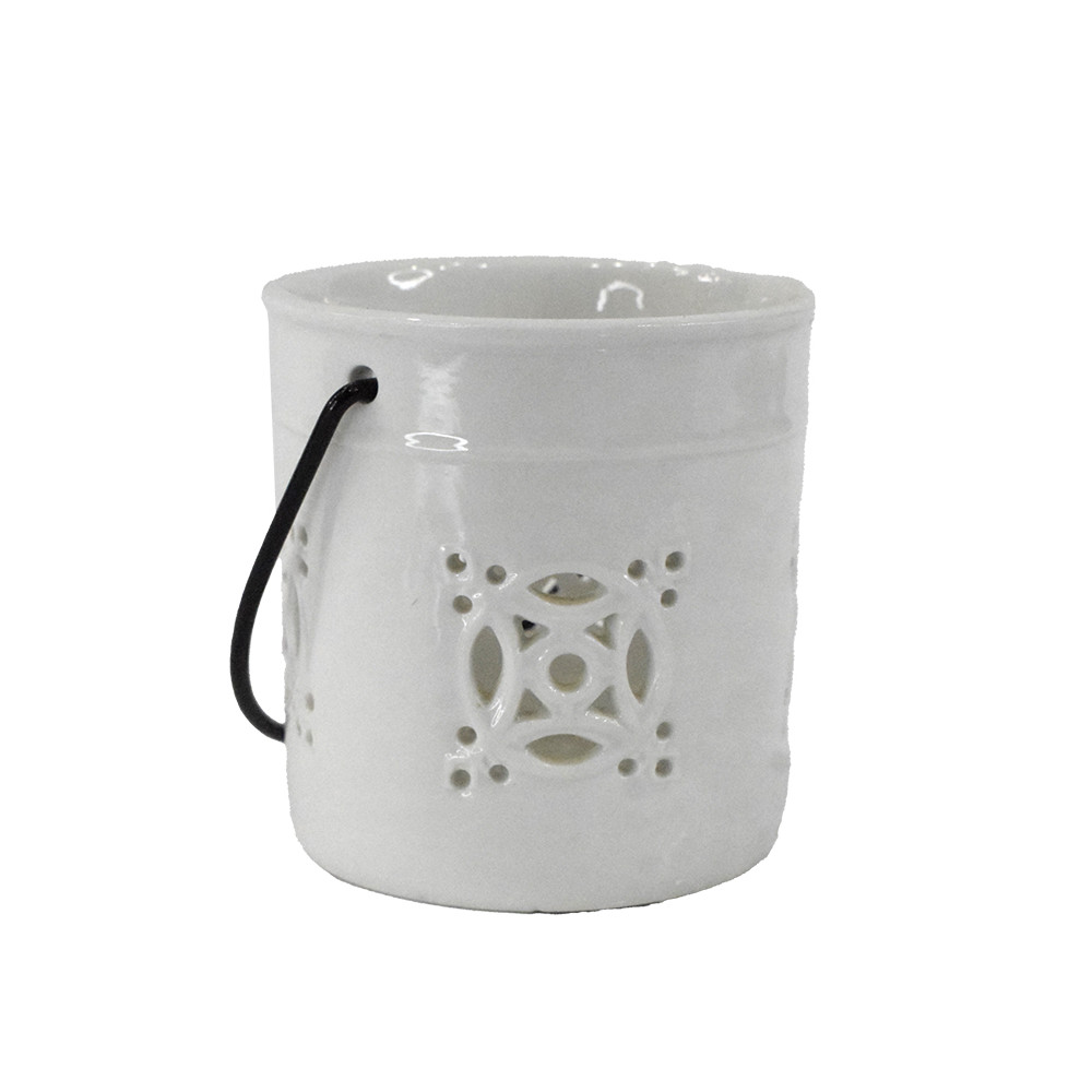 حامل الشموع الصغيرة (95×97×118 مم)لون أبيض