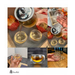 كاسات زجاج طبقات