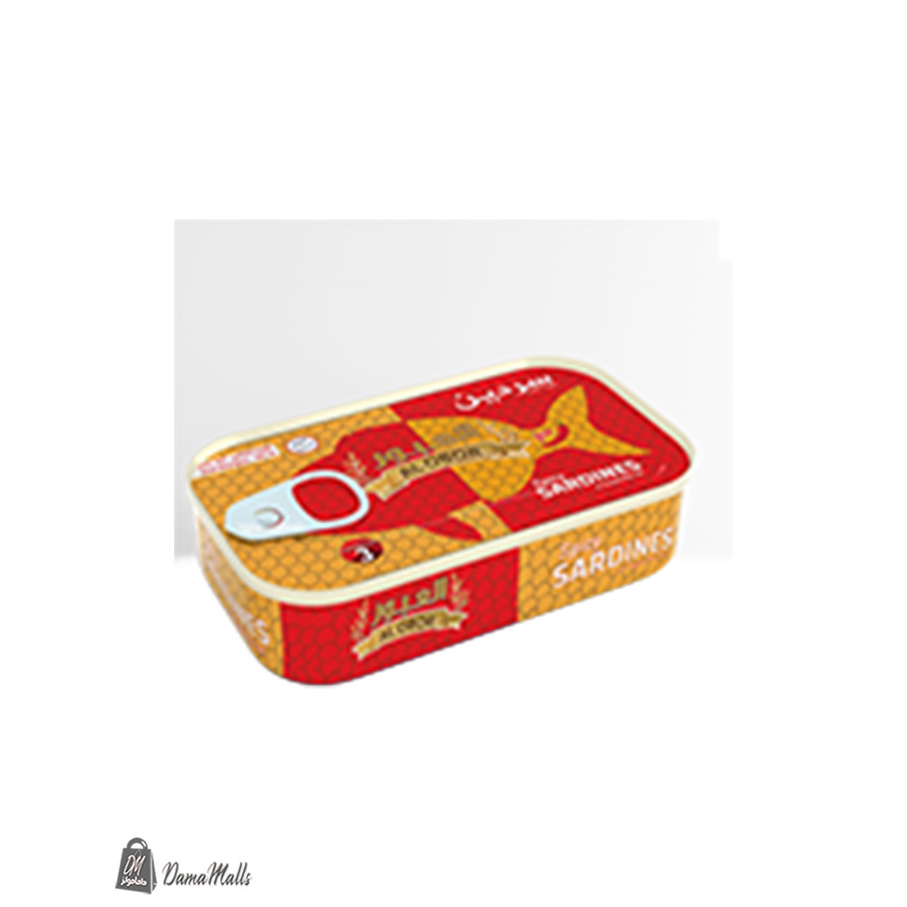 سردين العبورحار بل زيت النباتي125غ  