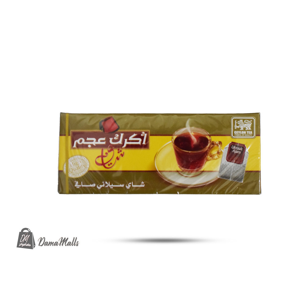  شاي اسود اكرك عجم  25ظرف