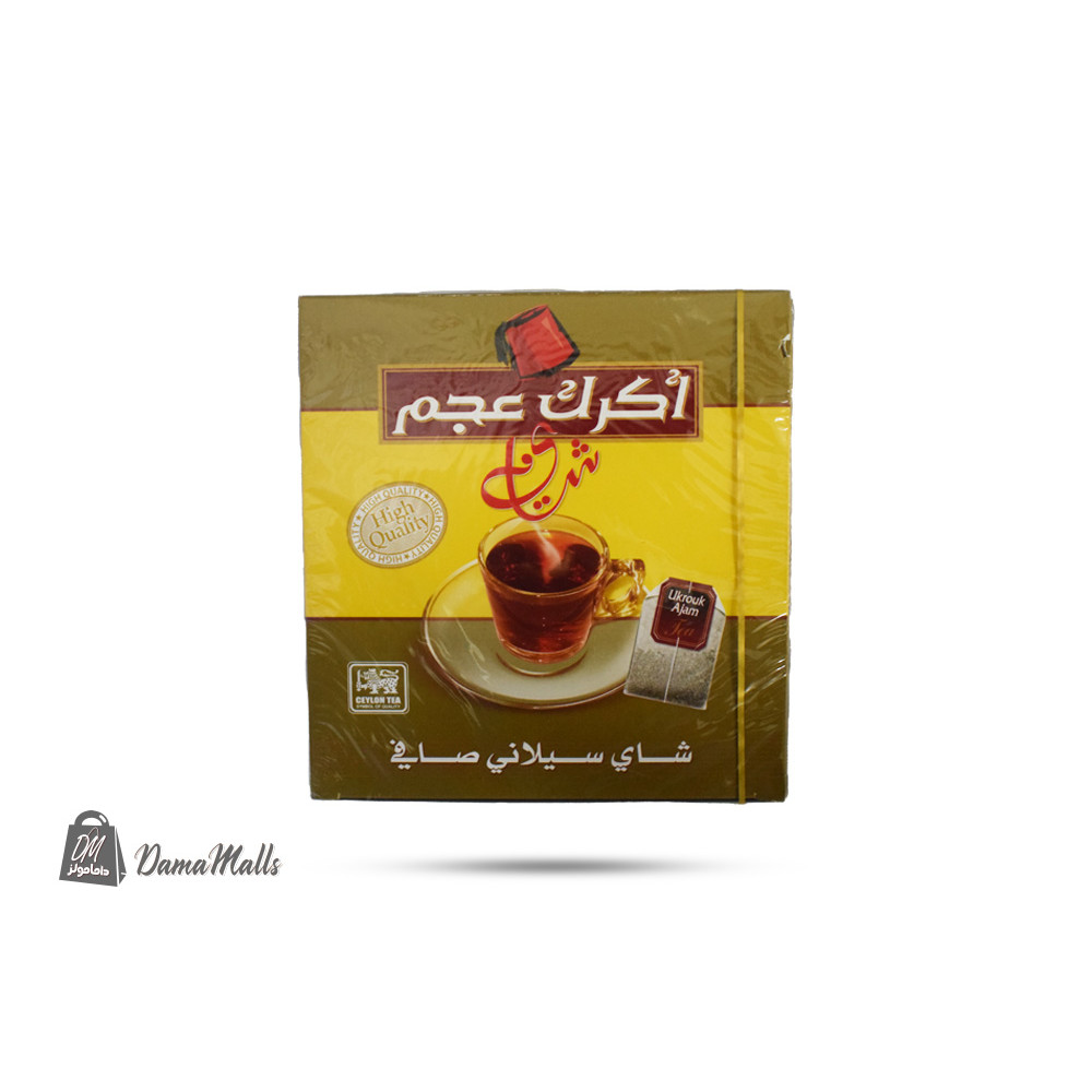 شاي اسود اكرك عجم  100ظرف