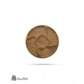 صحن مدور مقسم بامبو رومية