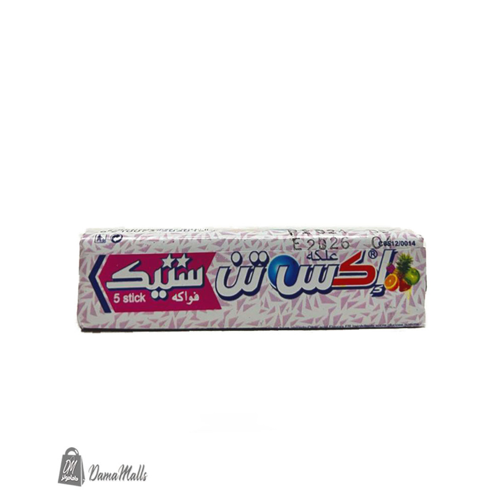 علكة اكس تن ستيك زاهي فواكه 5 ق