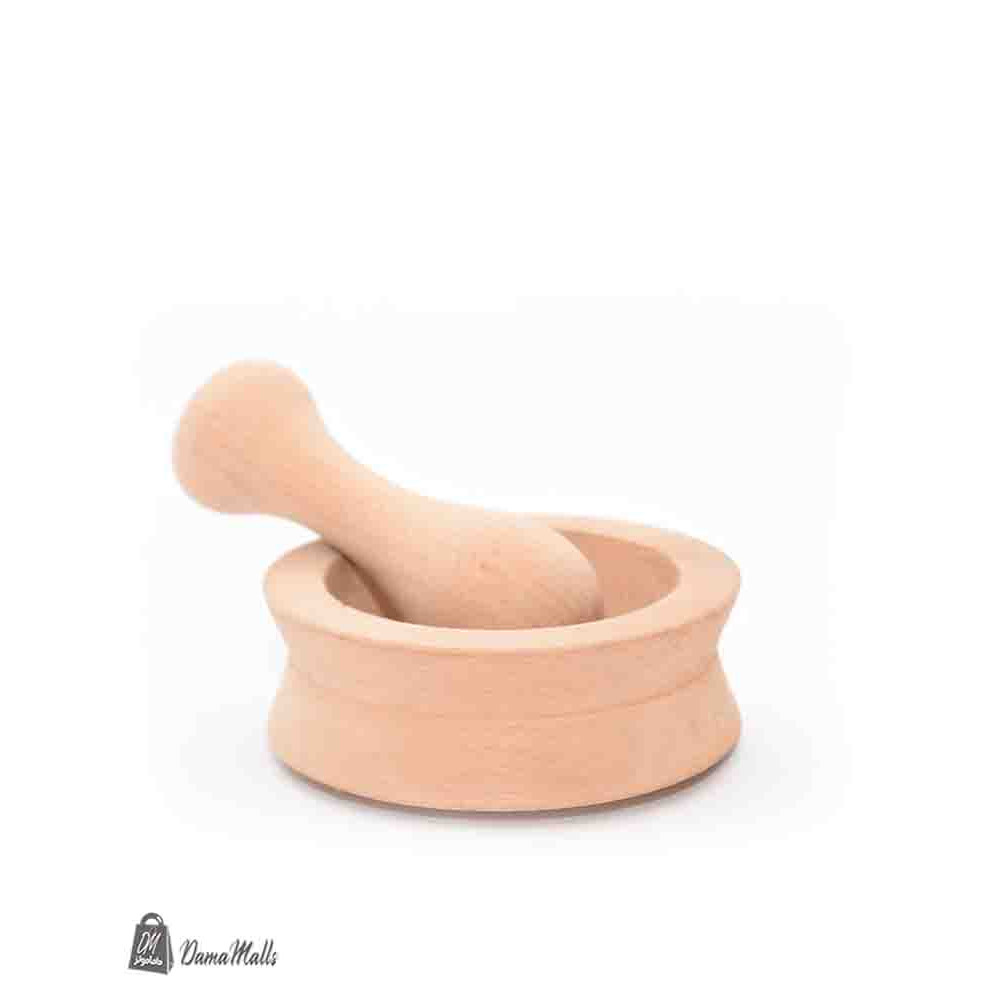 جرن ثوم خشب وطني كبير مشكل