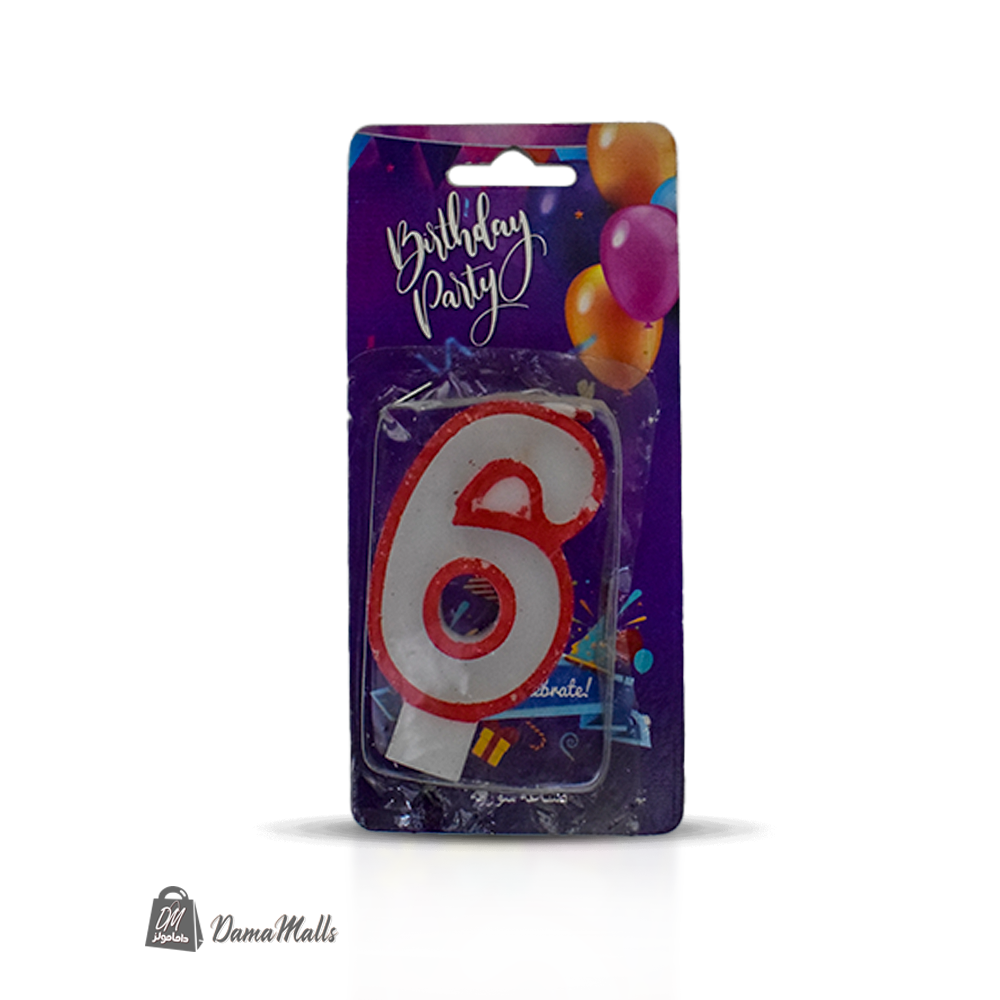 شمع كيك رقم 6