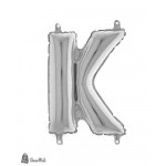 بالون نفخ حرف K فضي