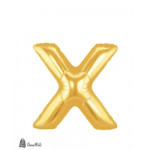 بالون نفخ حرف X ذهبي