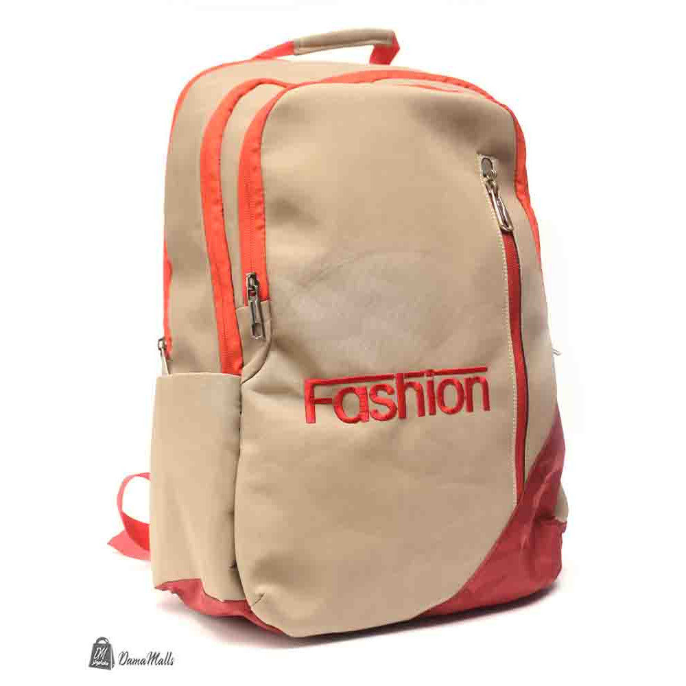 حقيبة احمر وبيج Fashion ثانوي ضهر منجد