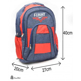 حقيبة اعدادي FLIGHTجينز واحمر